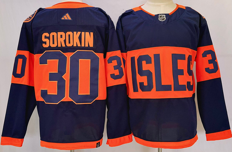 Men's New York Islanders Ilya Sorokin #30 Blue jersey